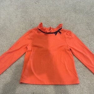 Orange Ruffled Kids Top